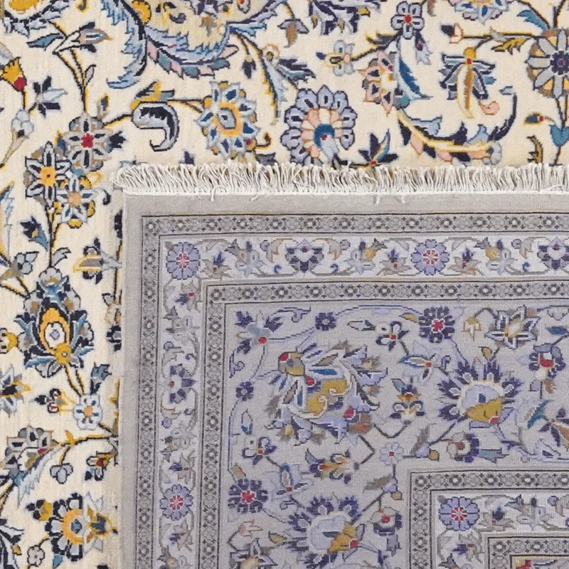Kashan · Handgeknüpft – Beige, 375x285 cm