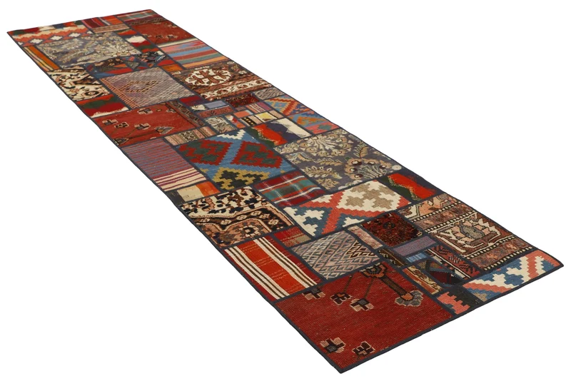 MY-RUG Teppich "Modern Patchwork " Geometrische Muster, Handgeknüpft