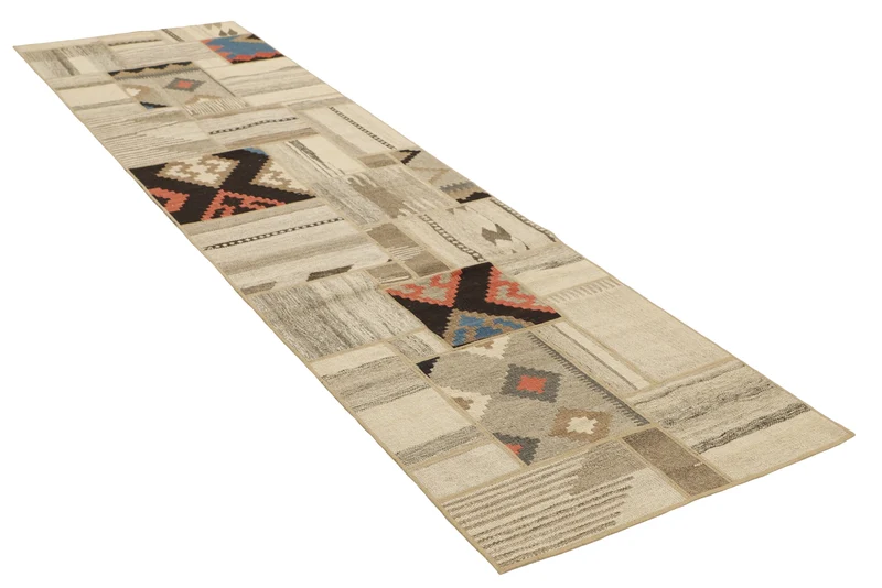 MY-RUG Teppich "Modern Patchwork " Geometrische Muster, Handgeknüpft
