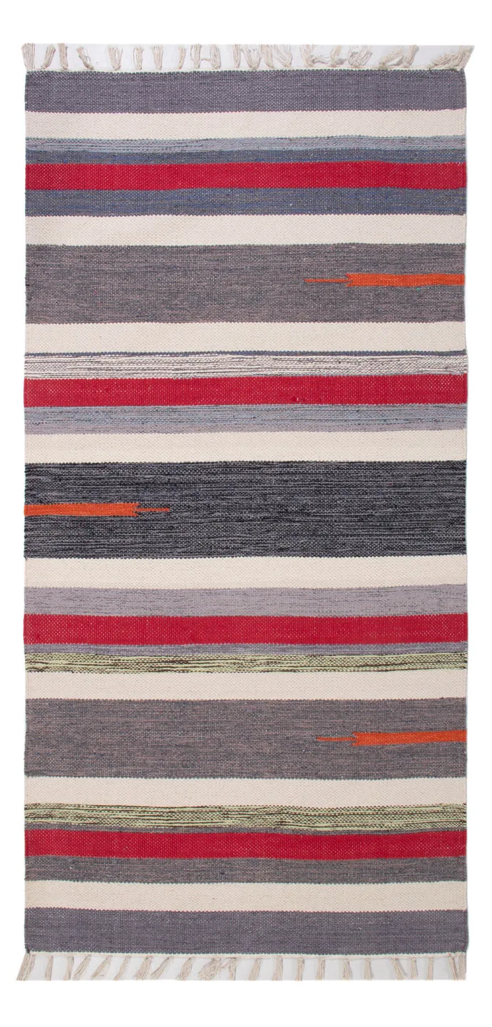 Kelim Modern Teppich 70x150cm - mehrfarbig