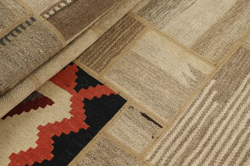 MY-RUG Teppich "Modern Patchwork " Geometrische Muster, Handgeknüpft