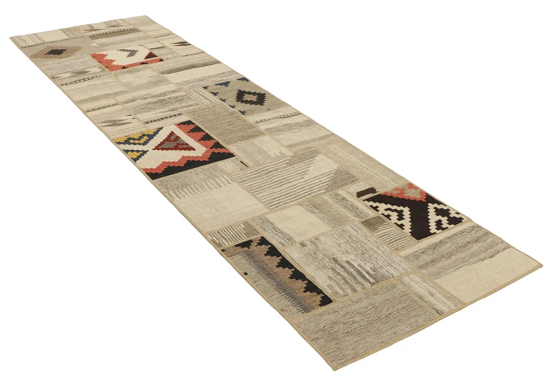 MY-RUG Teppich "Modern Patchwork " Geometrische Muster, Handgeknüpft
