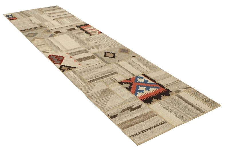MY-RUG Teppich "Modern Patchwork " Geometrische Muster, Handgeknüpft