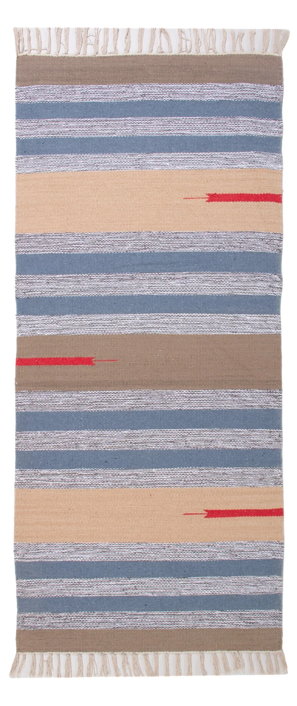 Kelim Modern Teppich 70x150cm - mehrfarbig