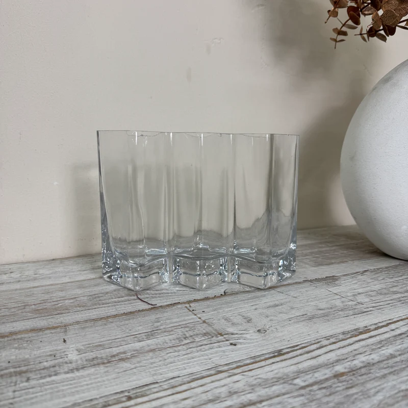 Mehrfach-Vase Röhrenvase Dreifach-Vase Tischdeko Klarglas Vase Gebraucht