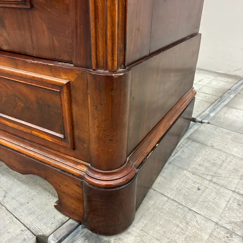 Großer Kleiderschrank Massivholz Biedermeier Barock Antik Braun Schrank Gebraucht