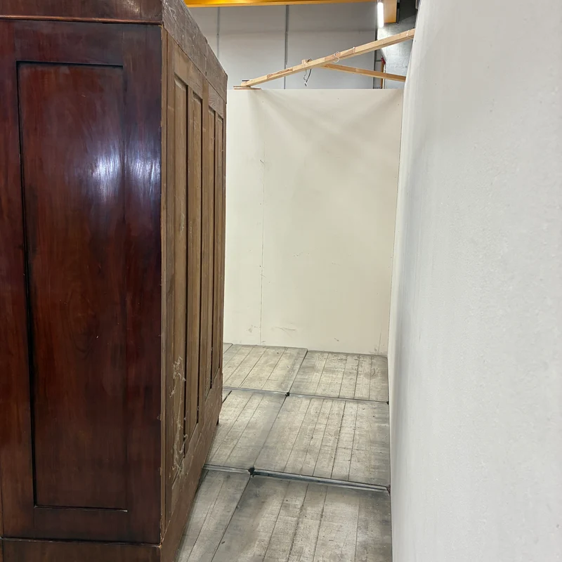 Großer Kleiderschrank Massivholz Biedermeier Barock Antik Braun Schrank Gebraucht