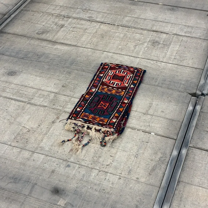 Orientalischer Läufer Brücke Wandbehang Kleinteppich Bunt Teppich Gebraucht
