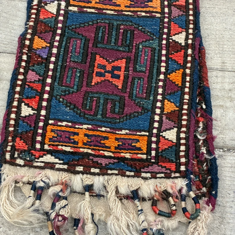 Orientalischer Läufer Brücke Wandbehang Kleinteppich Bunt Teppich Gebraucht
