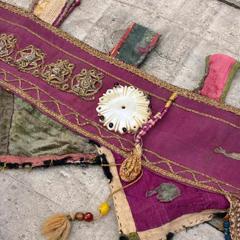 Orientalisches Band Kelim Wandbehang Nomaden Türschmuck Borde Bunt Gebraucht