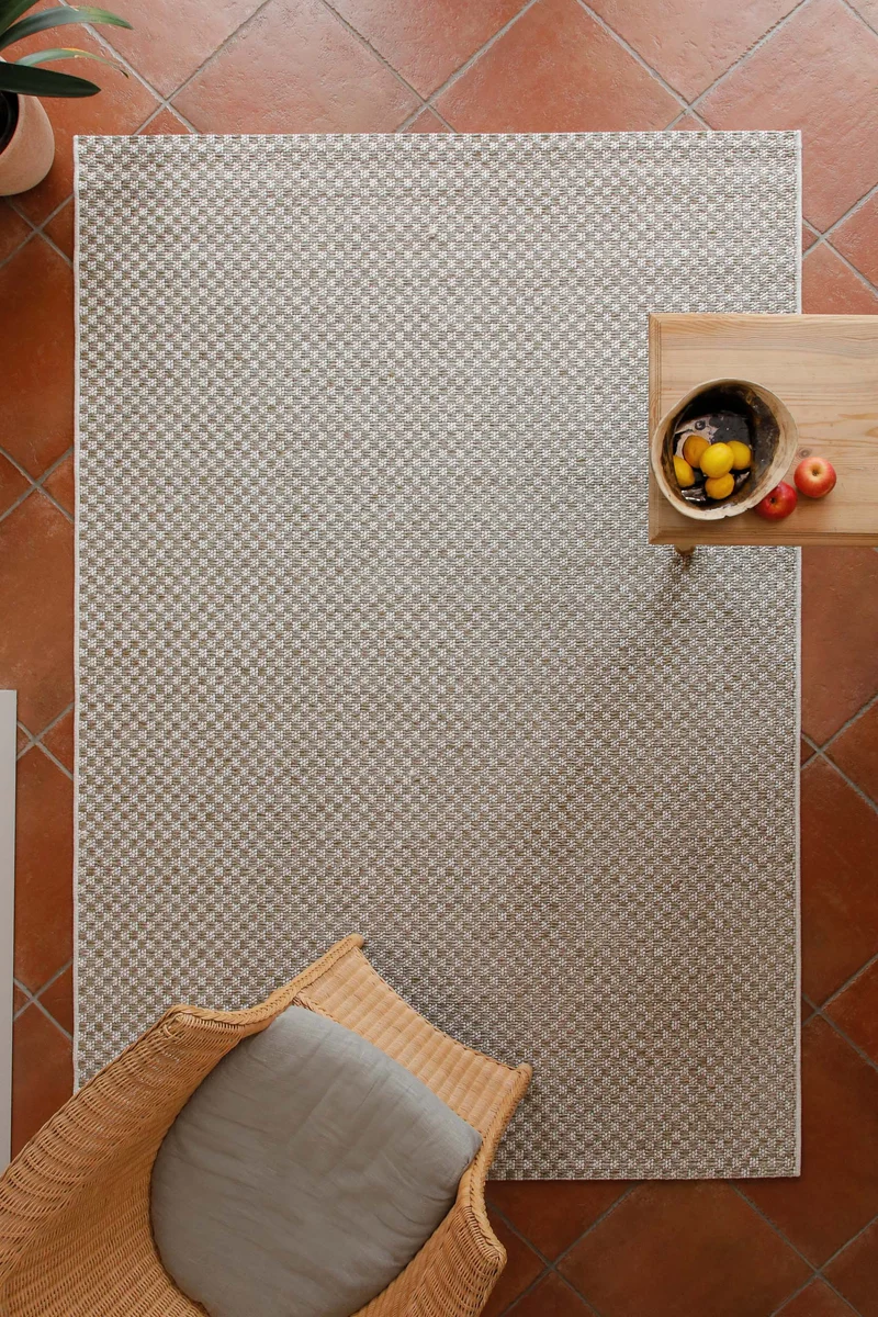 In- & Outdoor Teppich Creme Weiß, pflegeleicht & wetterfest "Miami South Beach" WECONhome