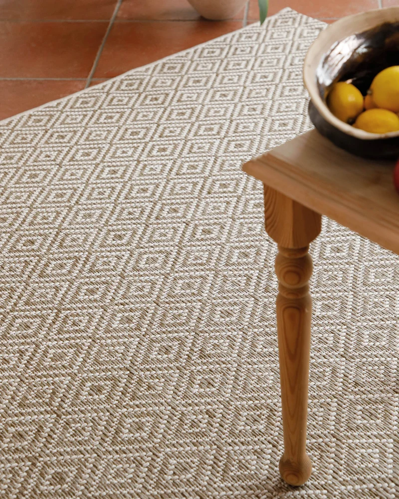 In- & Outdoor Teppich Creme Weiß, pflegeleicht & wetterfest "Miami Beach" WECONhome