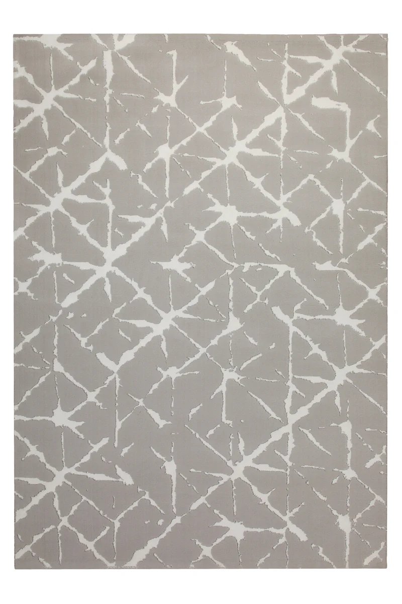 160x230 Teppich Wohnzimmer Creme Weiß