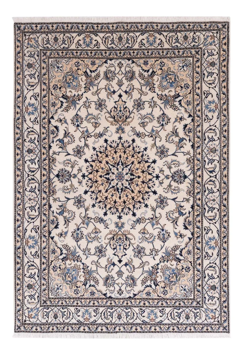 Nain - 12La Teppich 157x232cm - Orientteppich - hellbeige