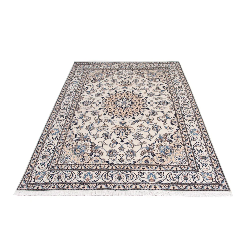 Nain - 12La Teppich 157x232cm - Orientteppich - hellbeige