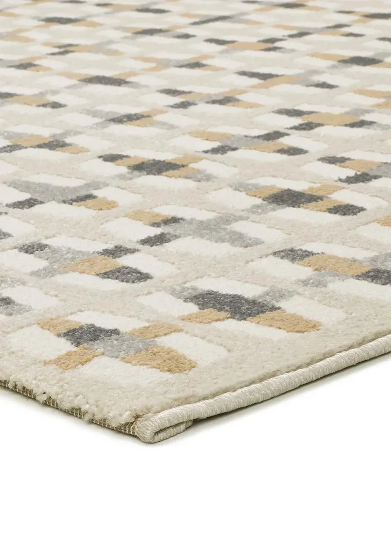 Alfombra geométrica con relieve Baresa 12949 Multicolor