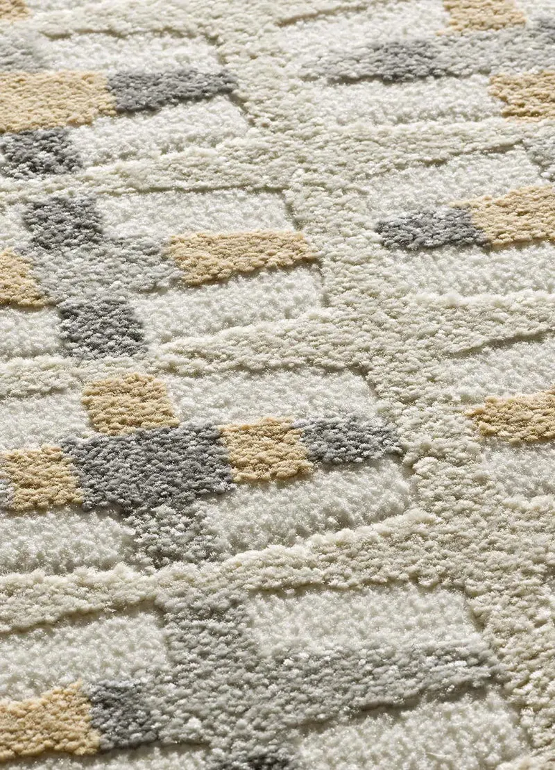 Alfombra geométrica con relieve Baresa 12949 Multicolor