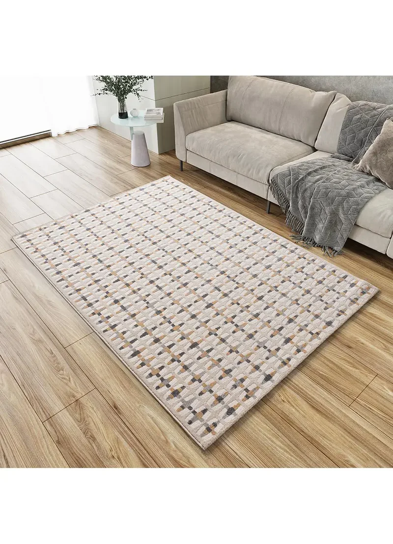 Alfombra geométrica con relieve Baresa 12949 Multicolor