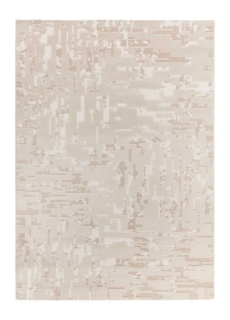 Alfombra abstracta con relieve Baresa 12946 Beige