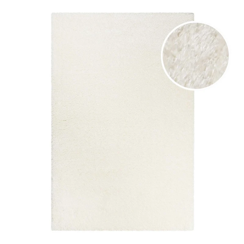 Hochflor Teppich Weiß Creme "Toubkal" WECONhome