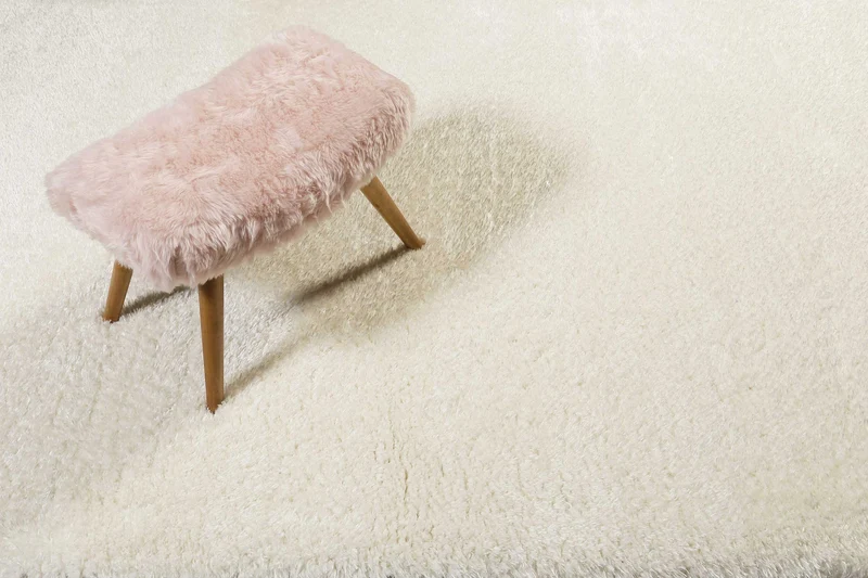 Hochflor Teppich Weiß Creme "Toubkal" WECONhome