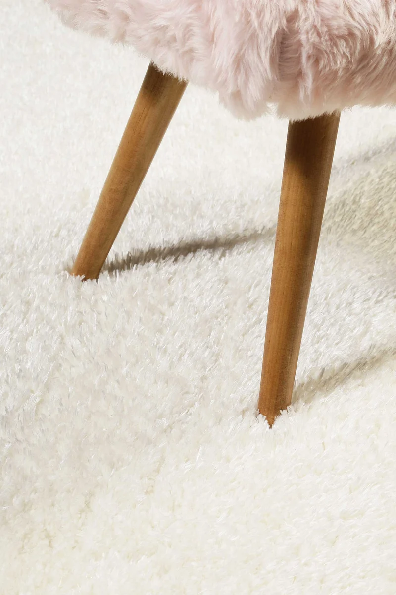 Hochflor Teppich Weiß Creme "Toubkal" WECONhome