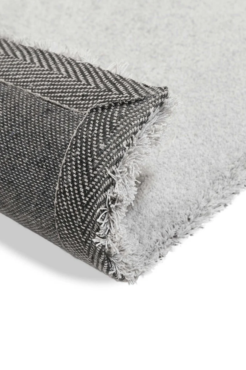 Teppich Hellgrau Hochflor "Vanessa" WECONhome Basics