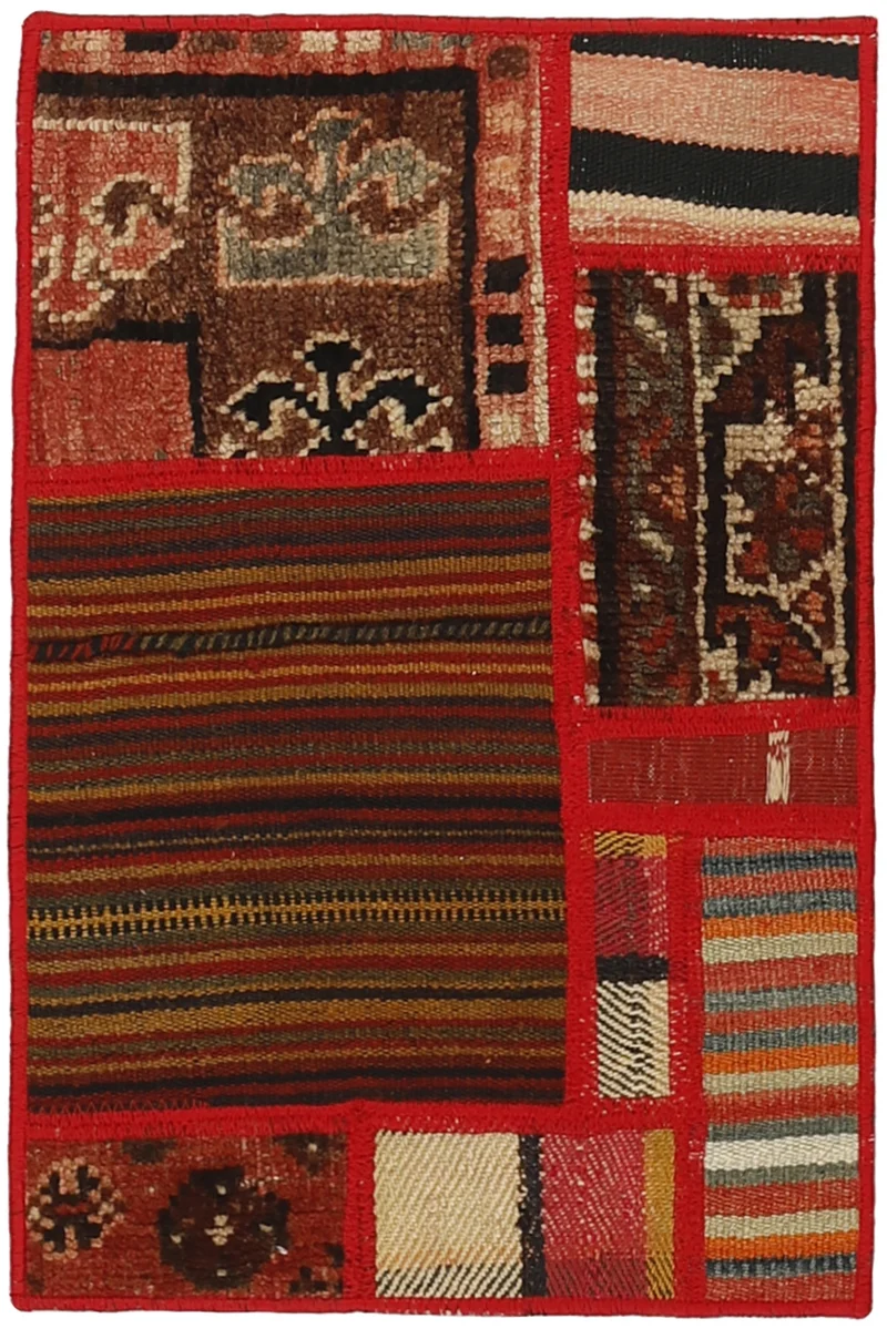 MY-RUG Teppich "Modern Patchwork " Geometrische Muster, Handgeknüpft