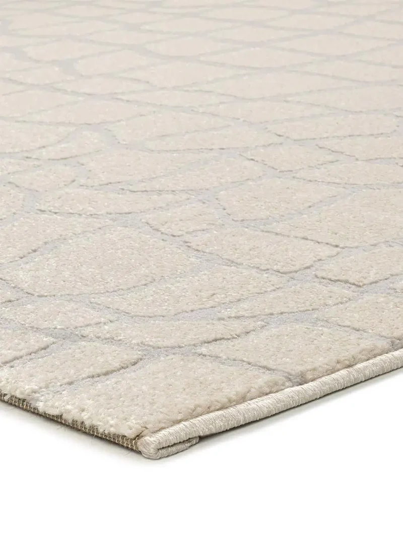 Alfombra moderna con relieve Baresa 12941 Plata