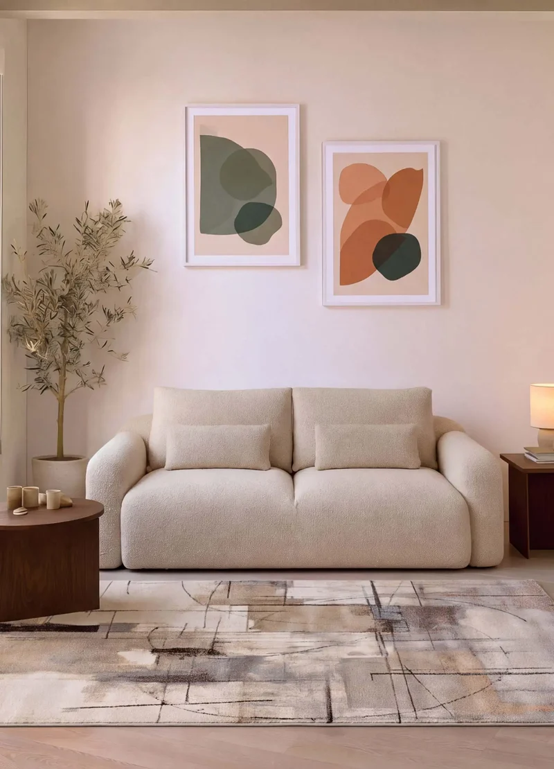 Alfombra abstracta Beruti 12921 Beige