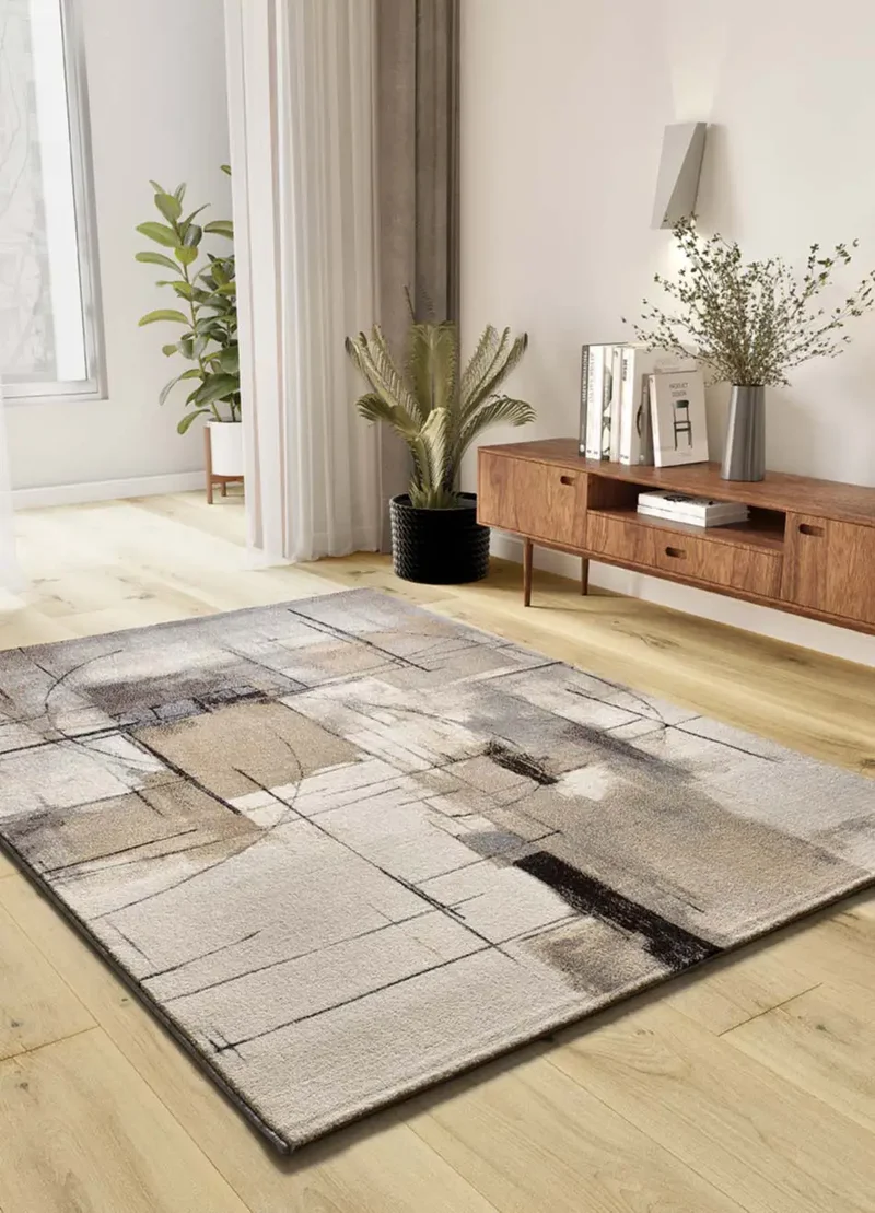 Alfombra abstracta Beruti 12921 Beige