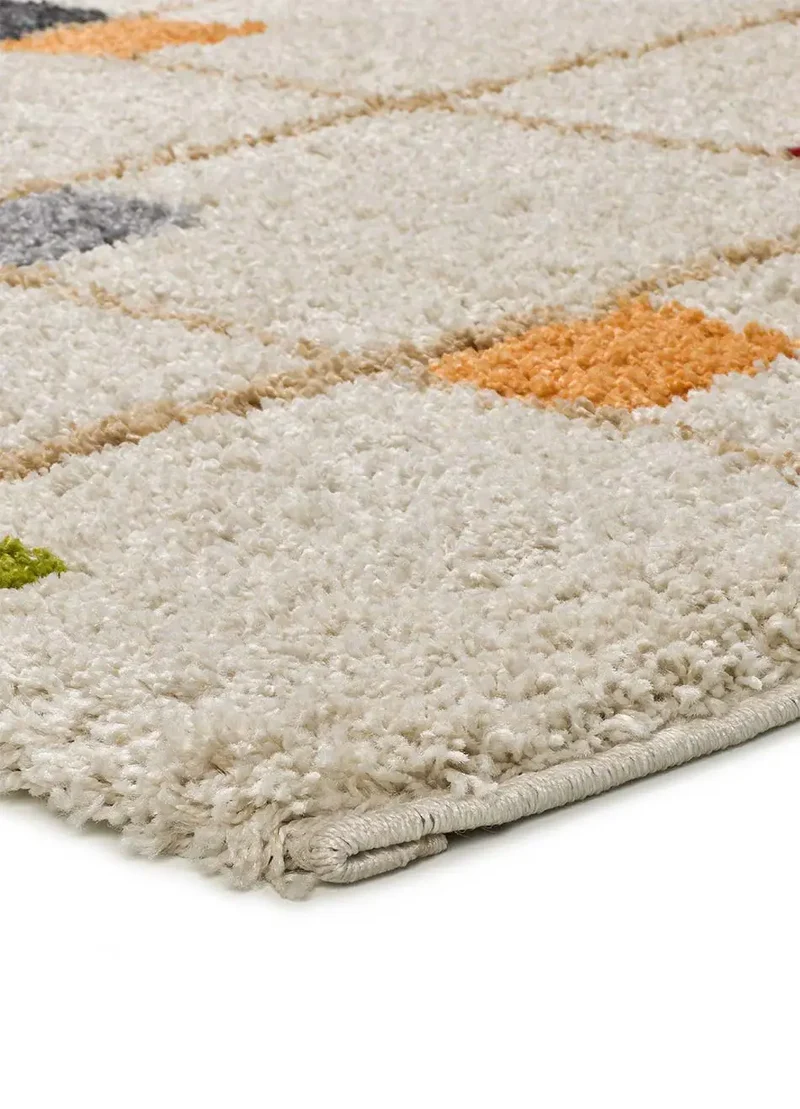 Alfombra shaggy geométrica Bremen 8820 Multicolor