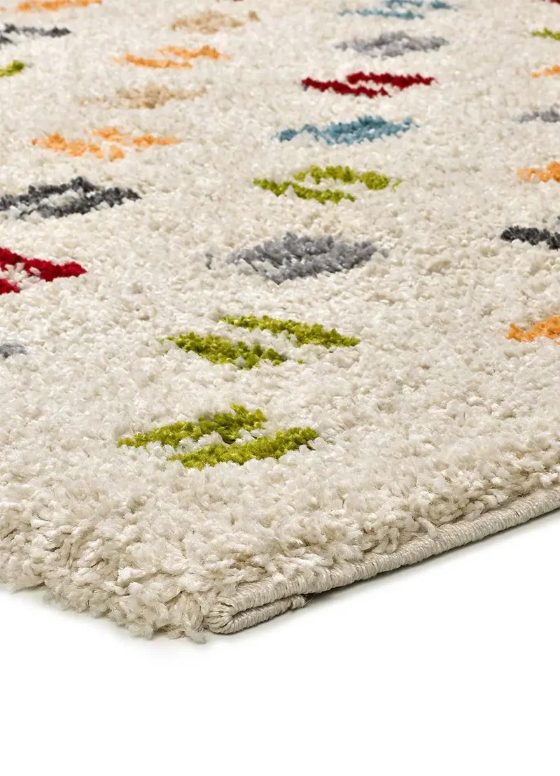 Alfombra shaggy geométrica Bremen 8819 Multicolor