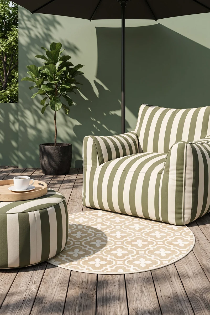 Outdoor Irene Creme Teppich