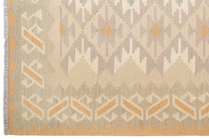 Kelim Gashgai · Handgewebt – Beige, 240x172 cm