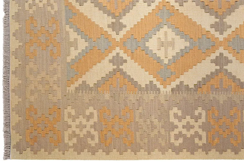 Kelim Gashgai · Handgewebt – Beige, 230x174 cm