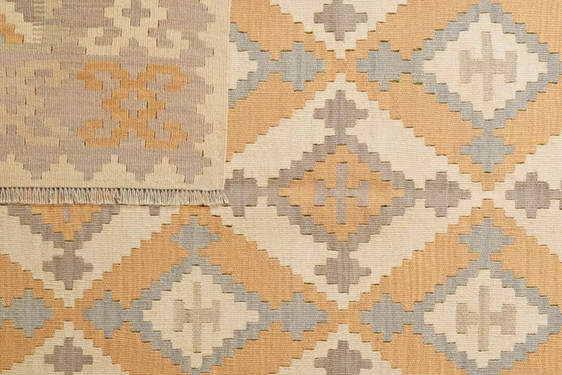 Kelim Gashgai · Handgewebt – Beige, 230x174 cm