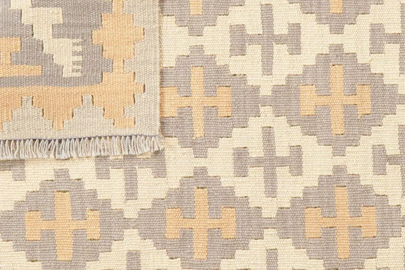 Kelim Gashgai · Handgewebt – Beige, 195x84 cm