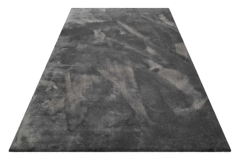 Teppich Grau Anthrazit Hochflor "Vanessa" WECONhome Basics