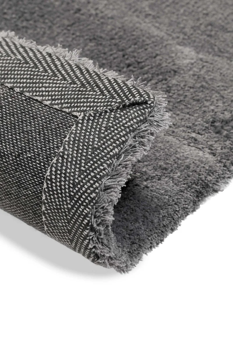 Teppich Grau Anthrazit Hochflor "Vanessa" WECONhome Basics