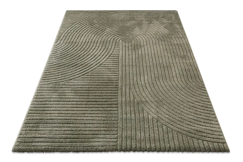 Kurzflorteppich Oliv Grün "Bolen" WECONhome