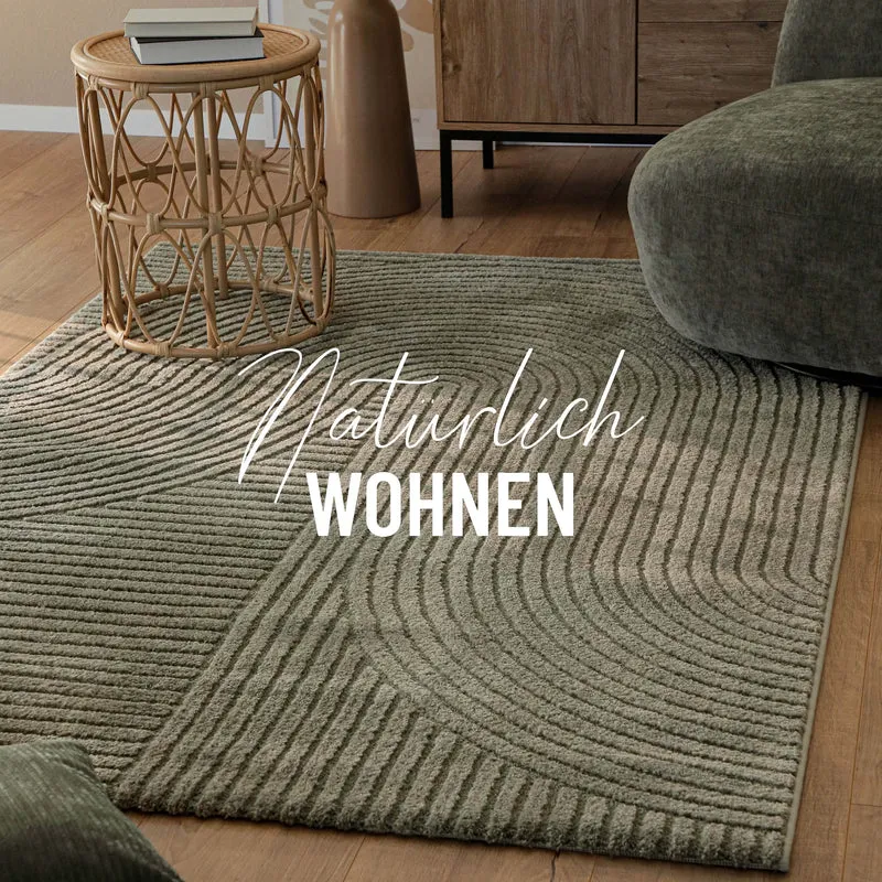 Kurzflorteppich Oliv Grün "Bolen" WECONhome