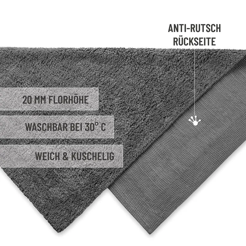 Badteppich Granit Grau "Erik" WECONhome Basics