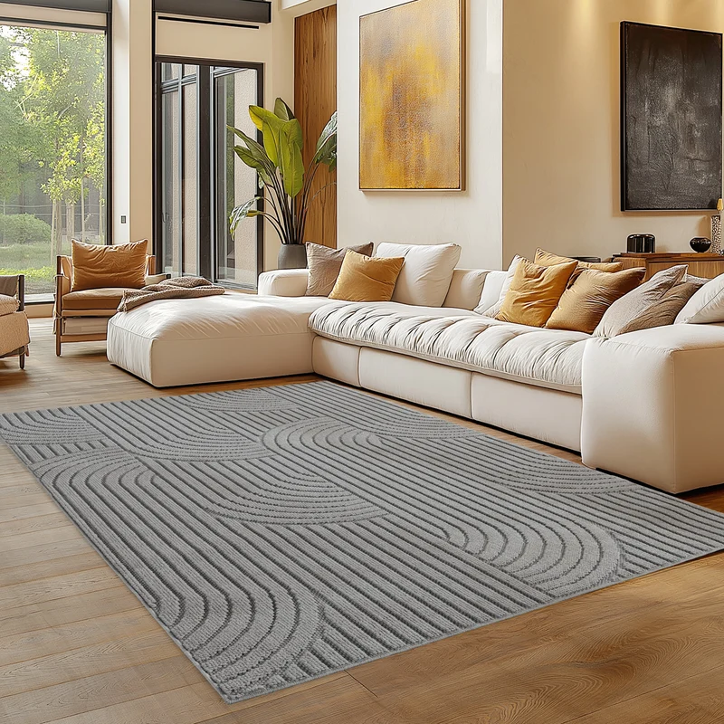 Carpettex Bouclé Teppich Schlingenflor Skandi Boho Weich