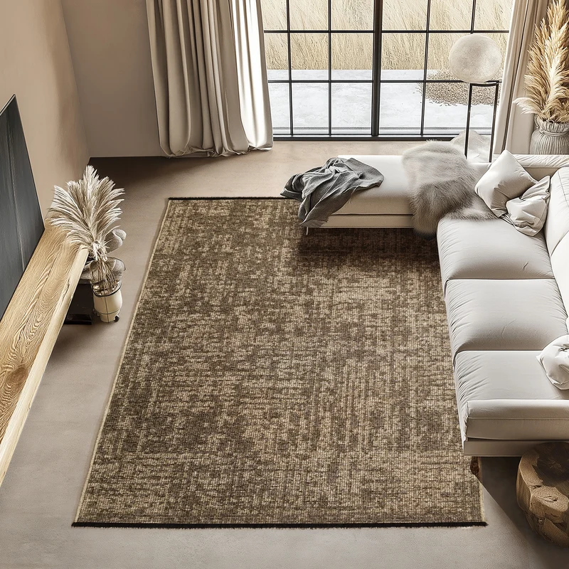 Carpettex Baumwollteppich Vintage Kelim Boho Rutschfest Waschbar