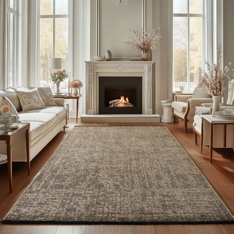 Carpettex Baumwollteppich Vintage Kelim Boho Rutschfest Waschbar