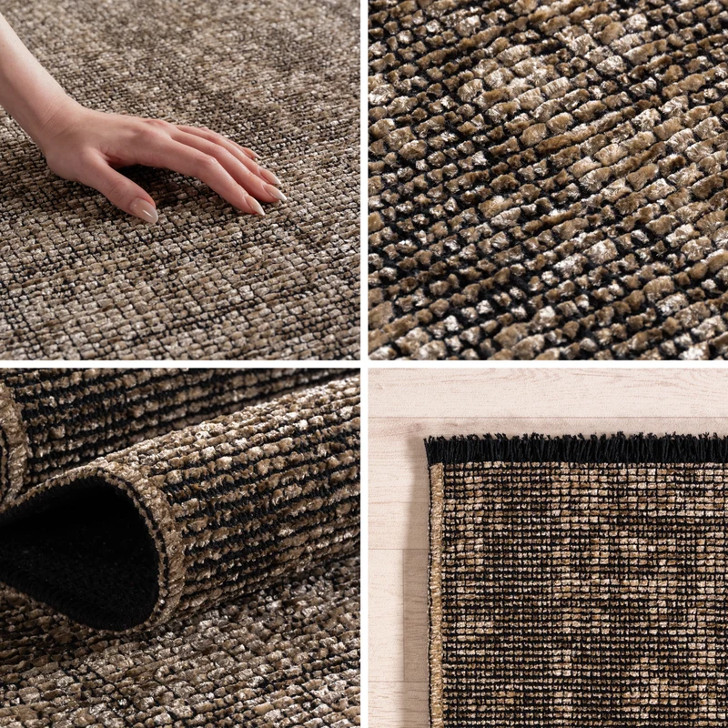Carpettex Baumwollteppich Vintage Kelim Boho Rutschfest Waschbar