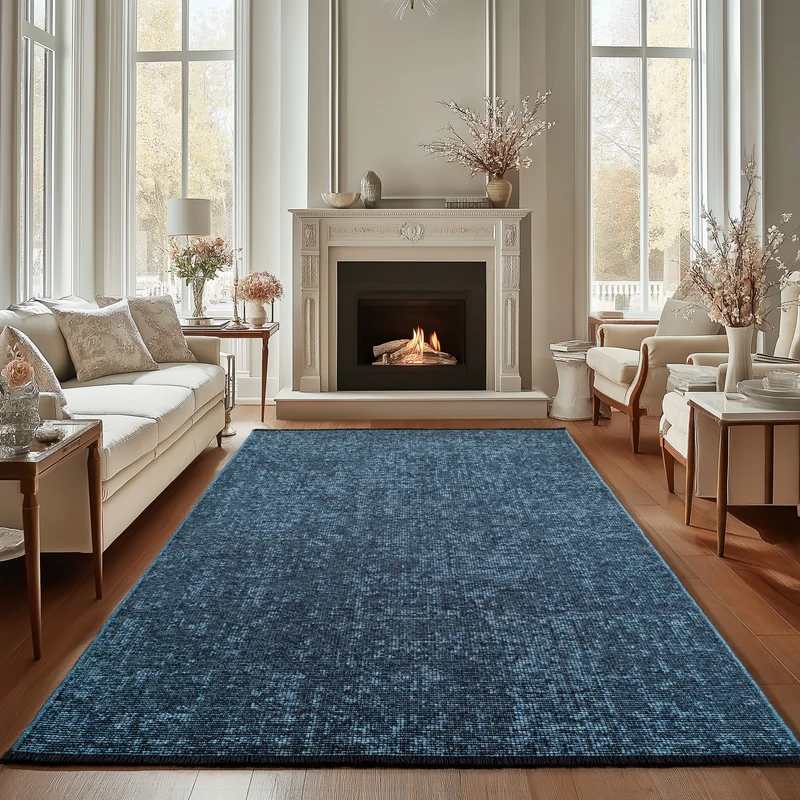 Carpettex Baumwollteppich Vintage Kelim Boho Rutschfest Waschbar