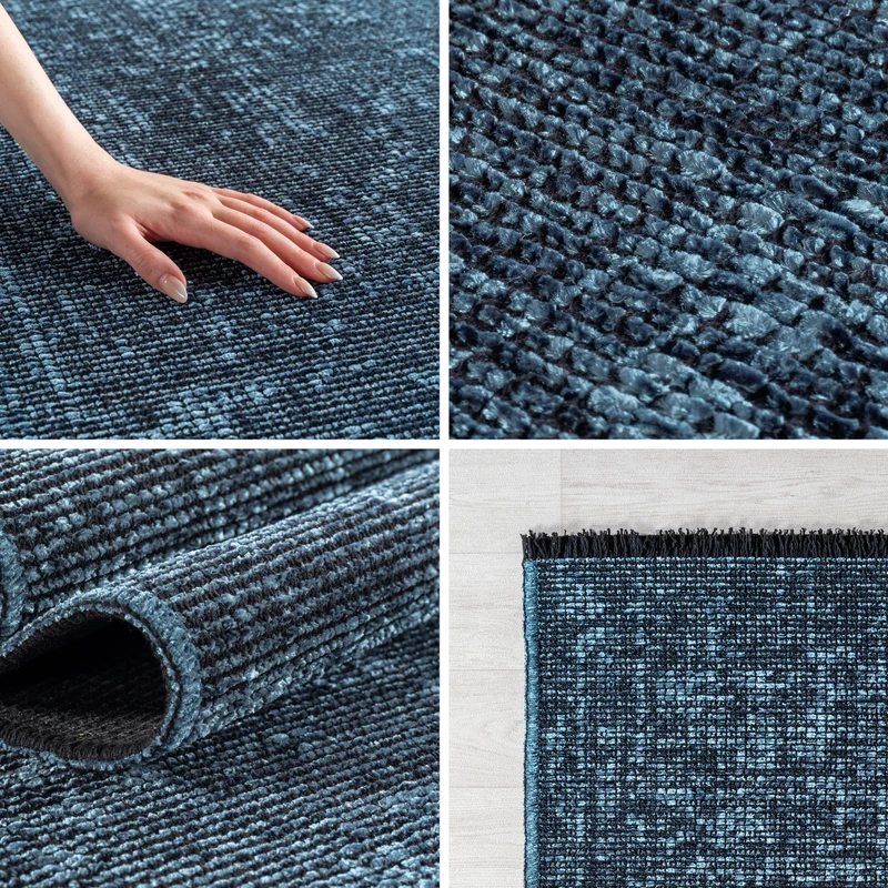 Carpettex Baumwollteppich Vintage Kelim Boho Rutschfest Waschbar