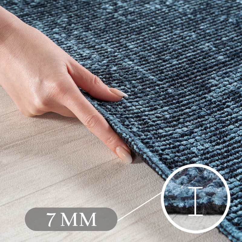 Carpettex Baumwollteppich Vintage Kelim Boho Rutschfest Waschbar